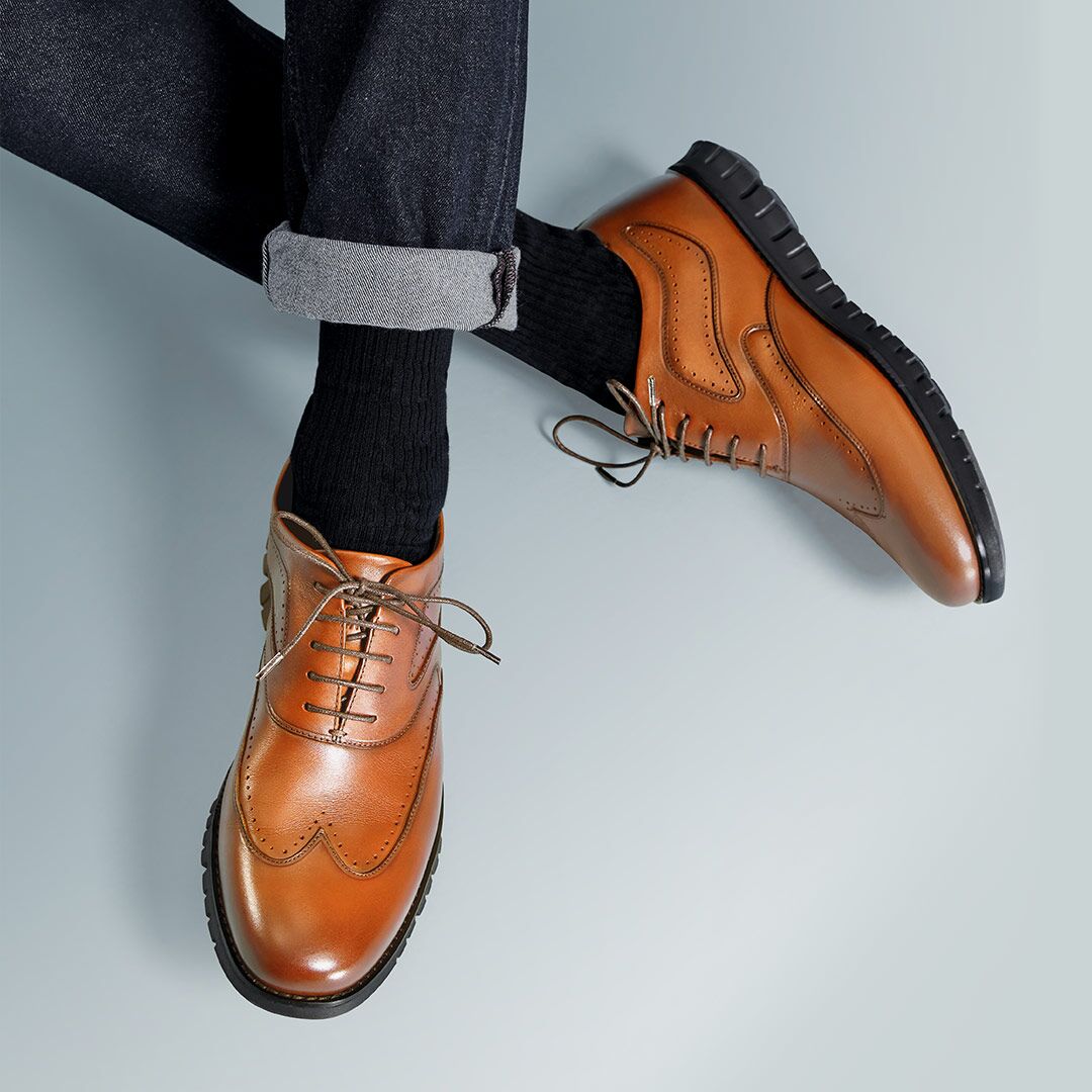 Туфли для мужчин Xiaomi Qimian Seven-Faced Men's U-Stitched Business Shoes