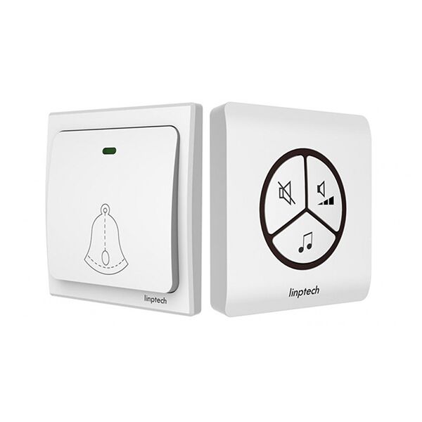 Беспроводной дверной звонок Linptech Self-powered Wireless Doorbell G1 (White) - 4