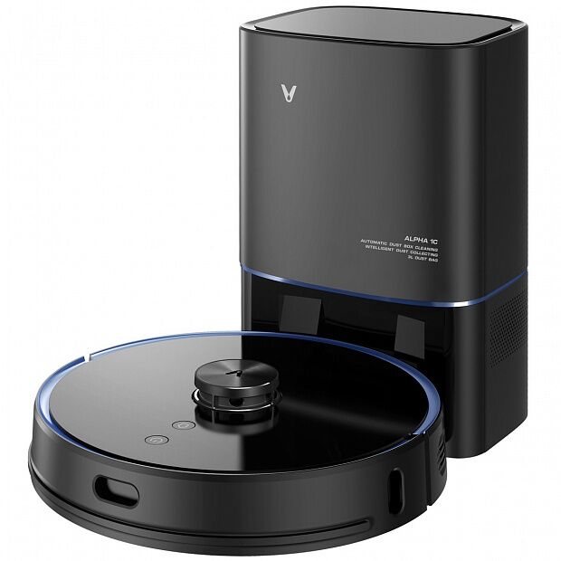 Робот-пылесос с базой самоочистки Viomi Robot Vacuum Cleaner Alpha S9 V-RVCLMD28B EU (Black) - 1