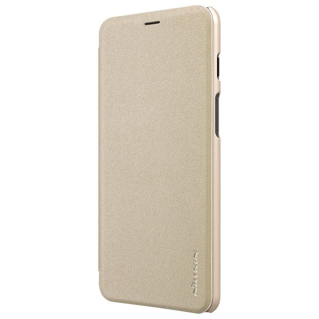 Чехол для Xiaomi Mi 9 / Mi 9 Explorer Nillkin Sparkle Leather Case (Gold/Золотой) - 5
