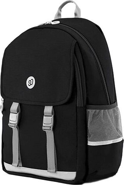 Рюкзак школьный  NINETYGO Genki School Backpack (черный) - 2