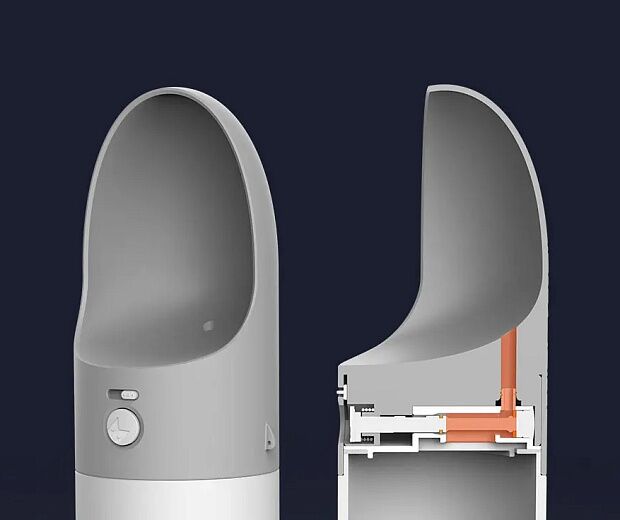 Дорожная поилка для животных Moestar Rocket Portable Pet Cup (430 ml) (Gray) - 4