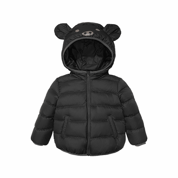 Детская куртка Gao Fan 95 Duck Pig Hat Children's Light Down Jacket (Black/Черный) 