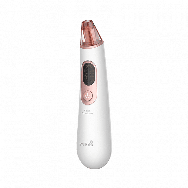 Косметологический инструмент/Вакуумный очиститель лица Wellskins Clean Beauty Blackhead Meter WX-HT100 (Pink) 