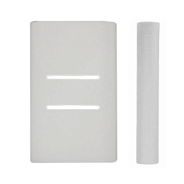 Силиконовый чехол для Xiaomi Mi Power Bank 2C 20000 mAh (White/Белый) - 4